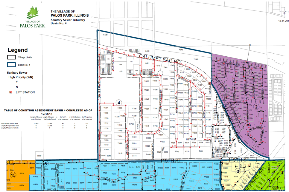 Sanitary Sewer Cleaning and Televising_mappic