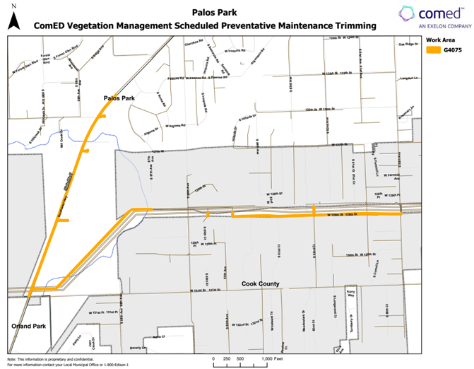 ComEd Map_tree trimming